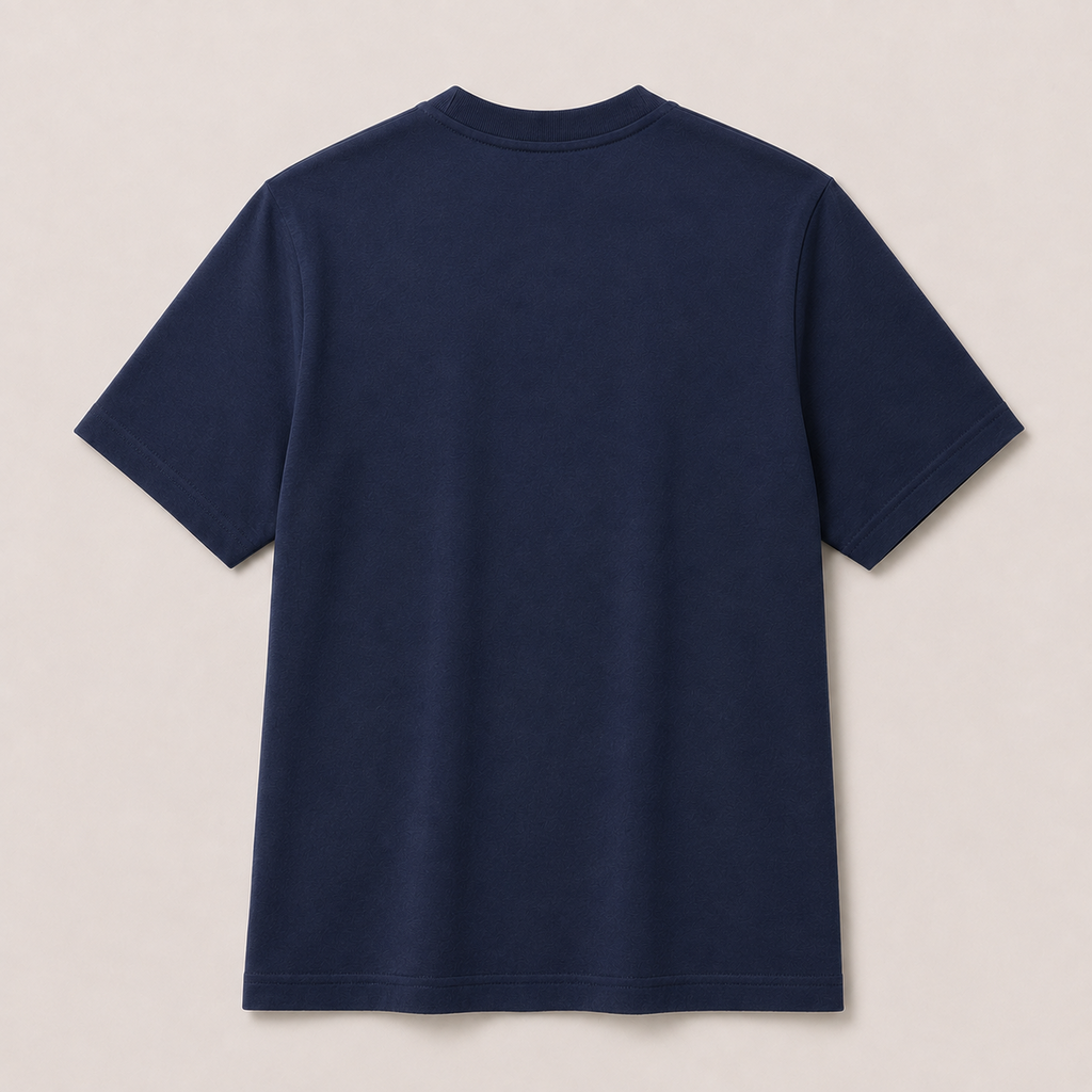 Premium Navy Blue Cotton T-Shirt