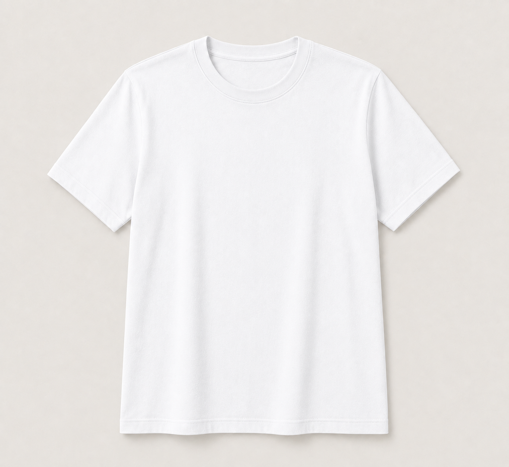 Premium White Cotton T-Shirt